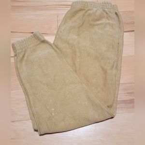 Pink cordoroy sweatpants